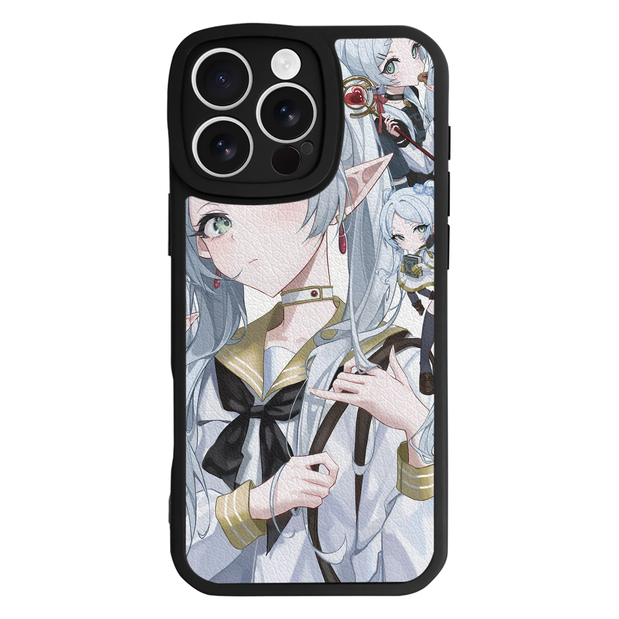 （画像用） 葬送のフリーレン Frieren 【iPhone 16シリーズ対応】シリコンスマホケース（レザー調） 材質：シリコン